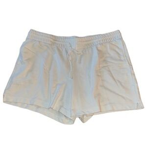 Danskin white sweat shorts with pockets size XL